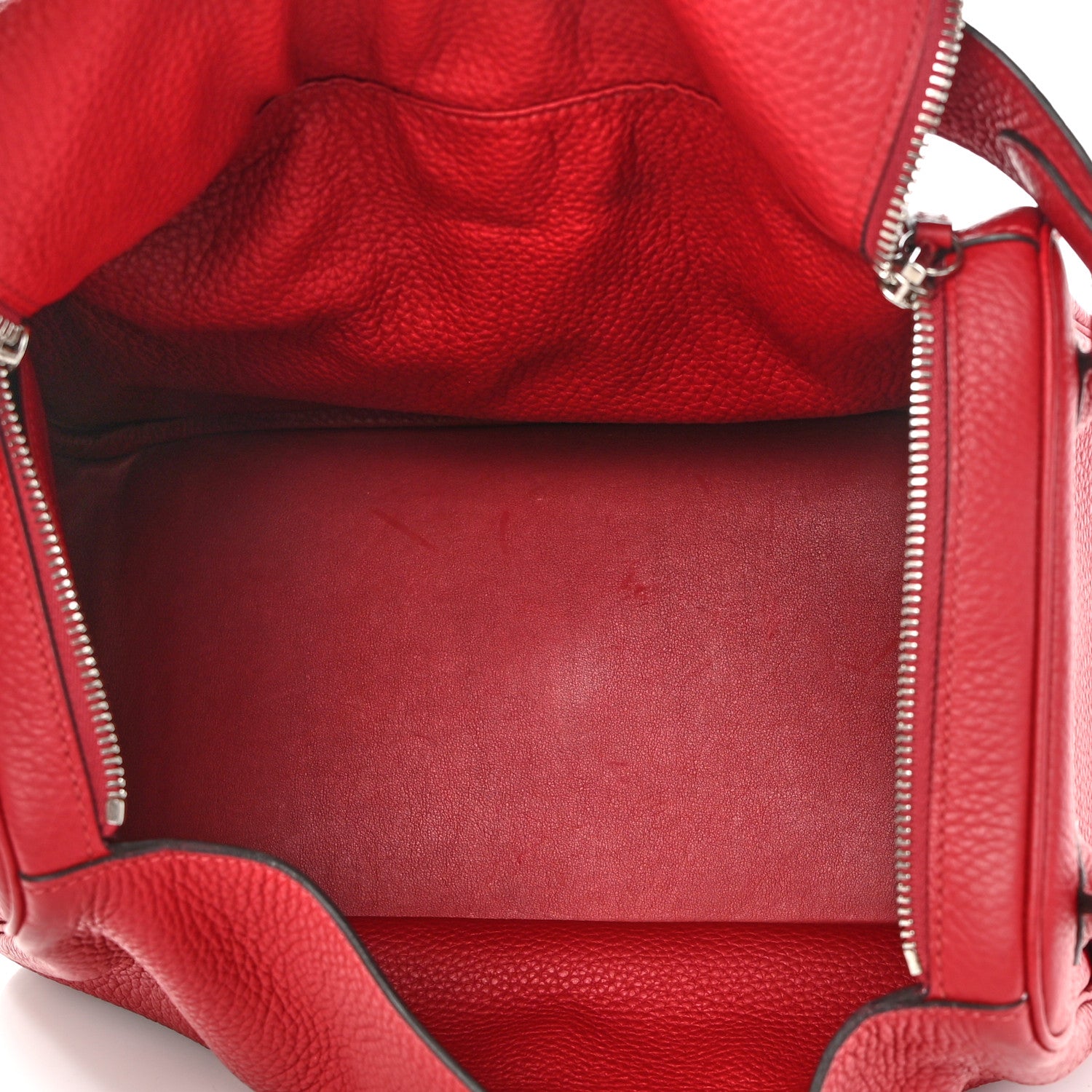Hermes Taurillon Clemence Lindy 34 Rouge Grenat 5 of 14