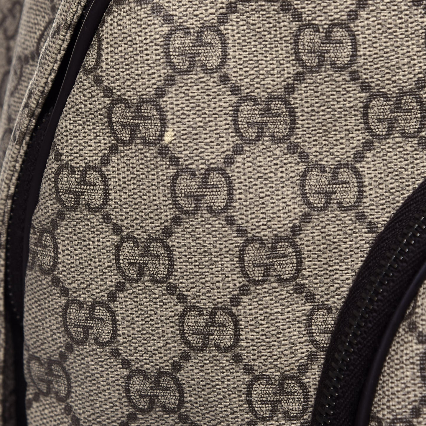 GG Plus Monogram Interlocking G Medium Backpack Dark Brown