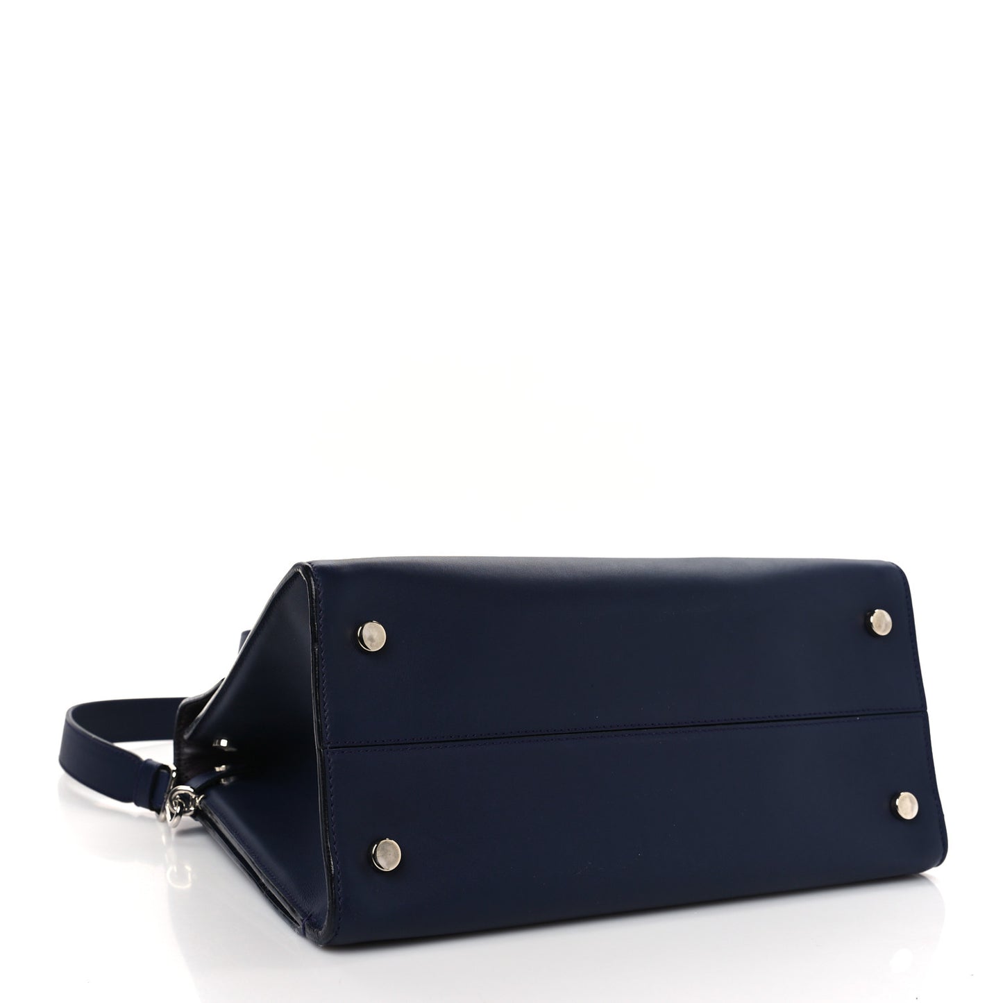 Smooth Calfskin Medium Diorever Flap Navy