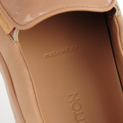 Louis Vuitton Patent Calfskin Suede Tempo Slip On Sneakers 41 Nude 10 of 10