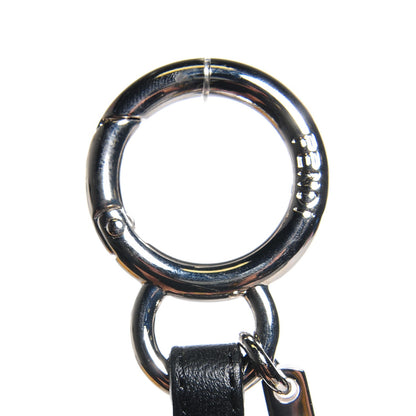 Fendi Fox Fur Shiny Nappa Super Karlito Pom Pom Bag Charm Malachite Multicolor Black 5 of 7