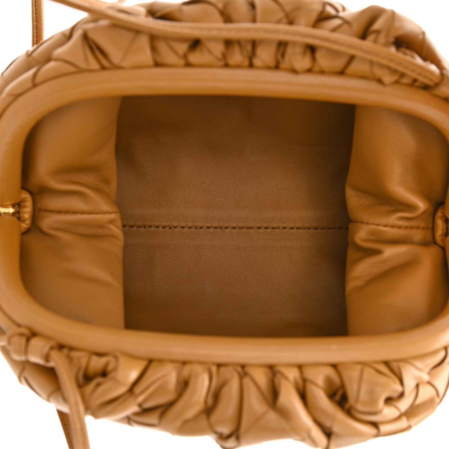 Nappa Intrecciato The Mini Pouch Carmel