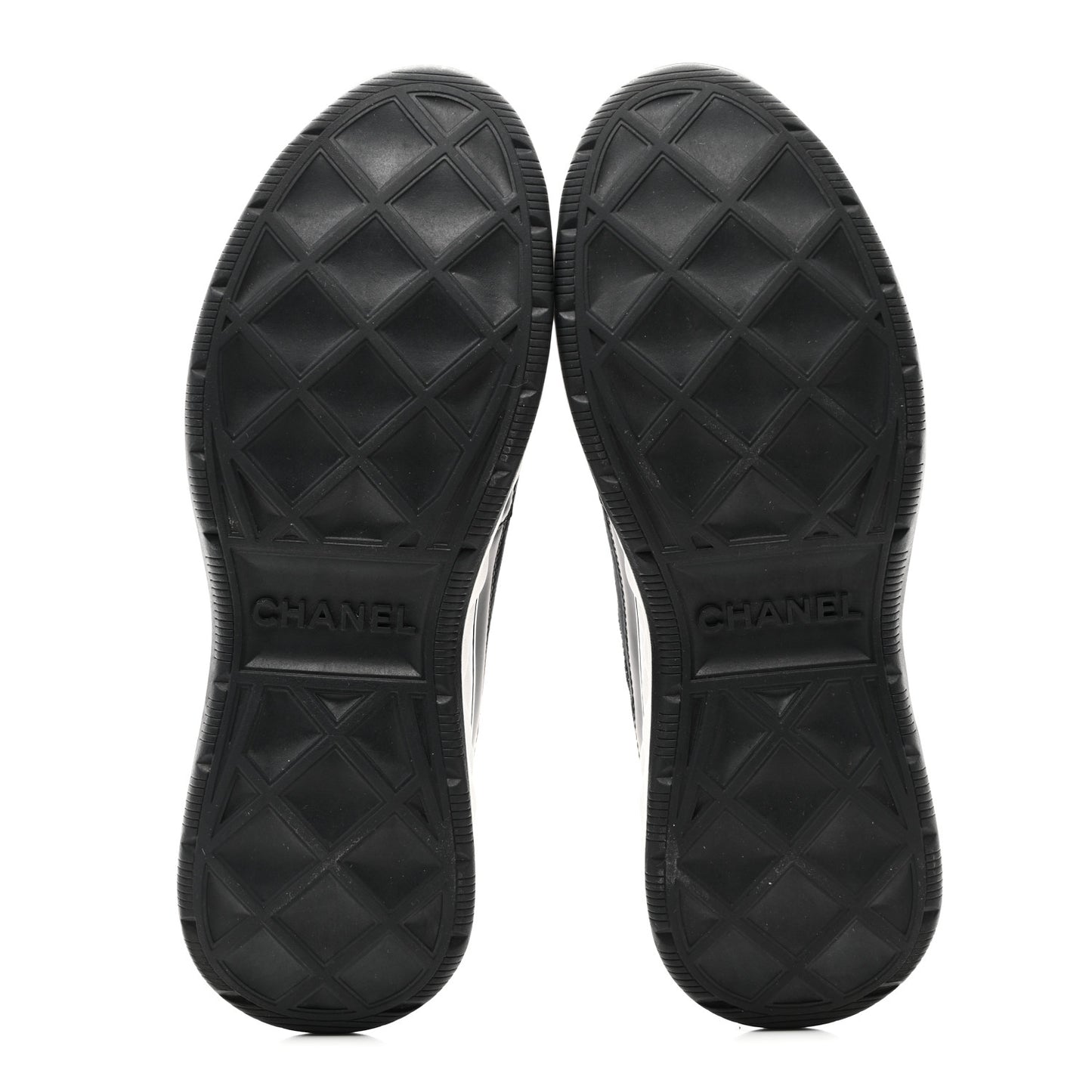 Velvet Calfskin Mixed Fibers CC Sneakers 39 Black