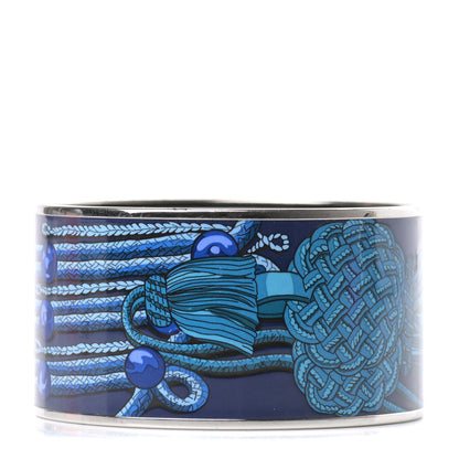 Hermes Enamel Printed Brandebourgs Extra Wide Bracelet 70 1 of 6