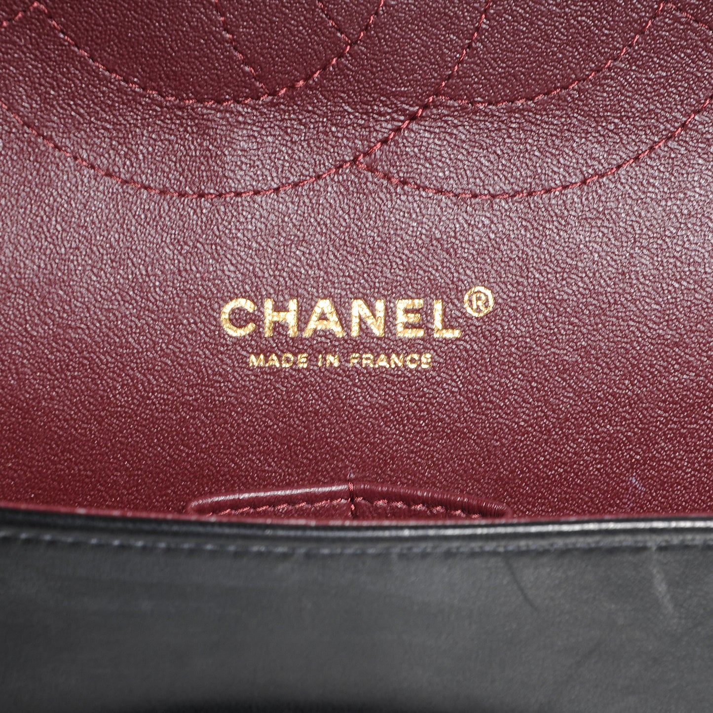 Lambskin Jumbo Double Flap Black