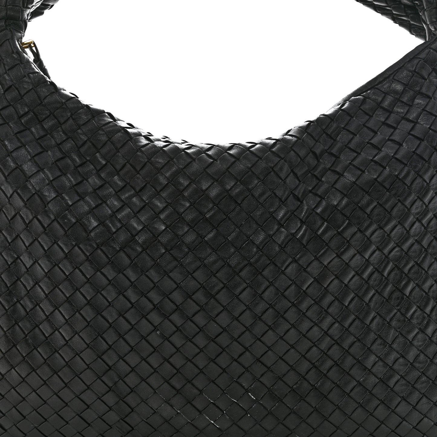 Nappa Intrecciato Large Veneta Hobo Black