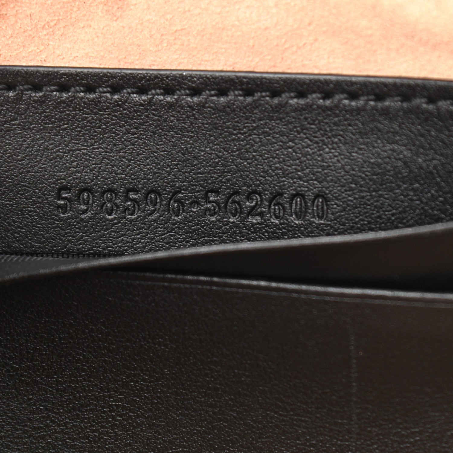 Gucci Calfskin Matelasse Mini GG Marmont Chain Crossbody Bag Black 7 of 10