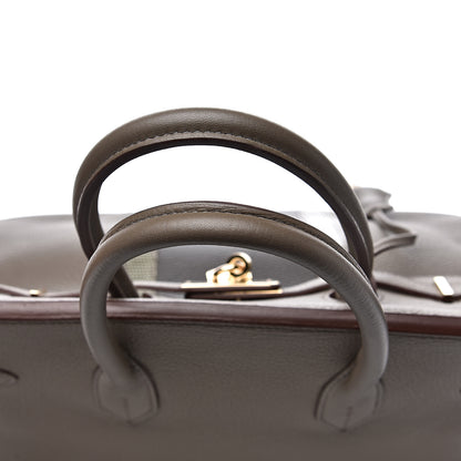 Hermes Taurillon Clemence Lizard Club Birkin 35 Etain Graphite 19 of 30
