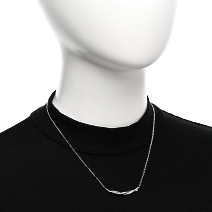 Cartier 18K White Gold Entrelaces Necklace 2 of 4