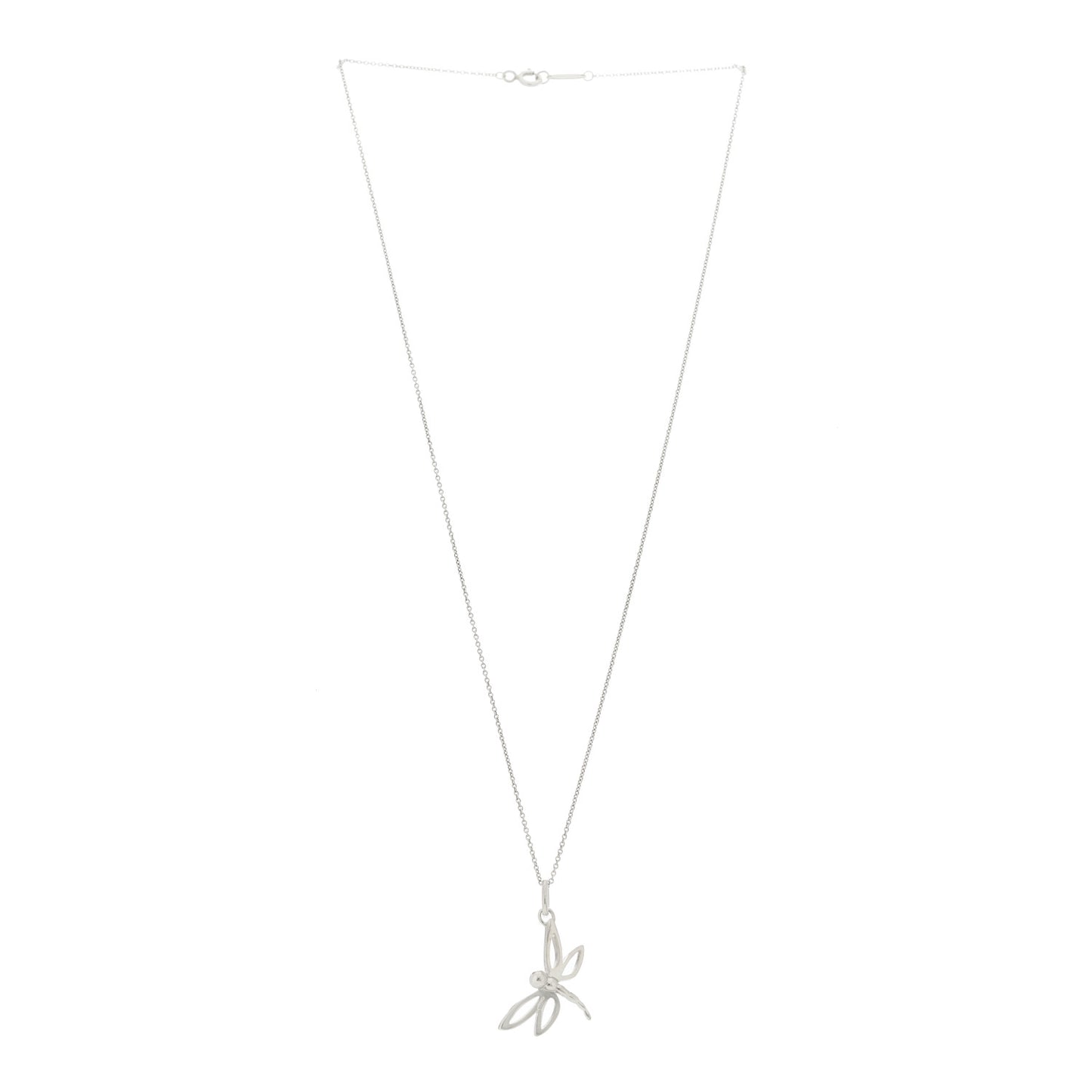 Sterling Silver Dragonfly Pendant Necklace