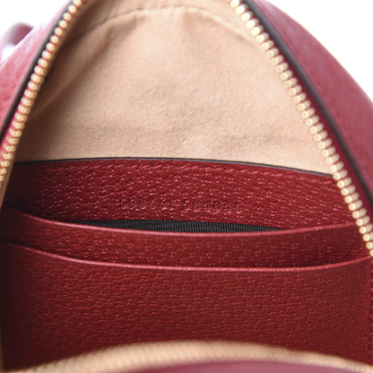 Gucci GG Supreme Monogram Web Flora Mini Ophidia Round Backpack Red 6 of 11