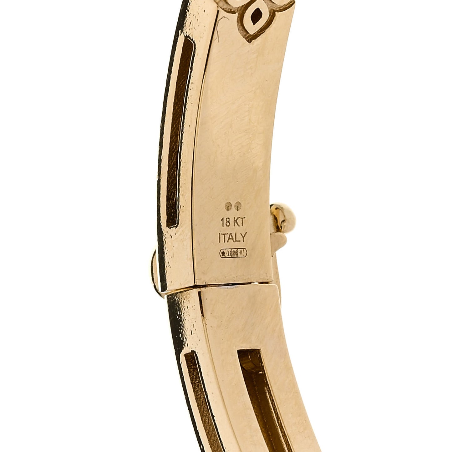 18K Yellow Gold Narrow Love in Verona Bangle Bracelet