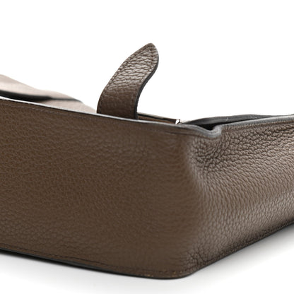 Hermes Taurillon Clemence Steve Caporal Messenger Cacao 10 of 12