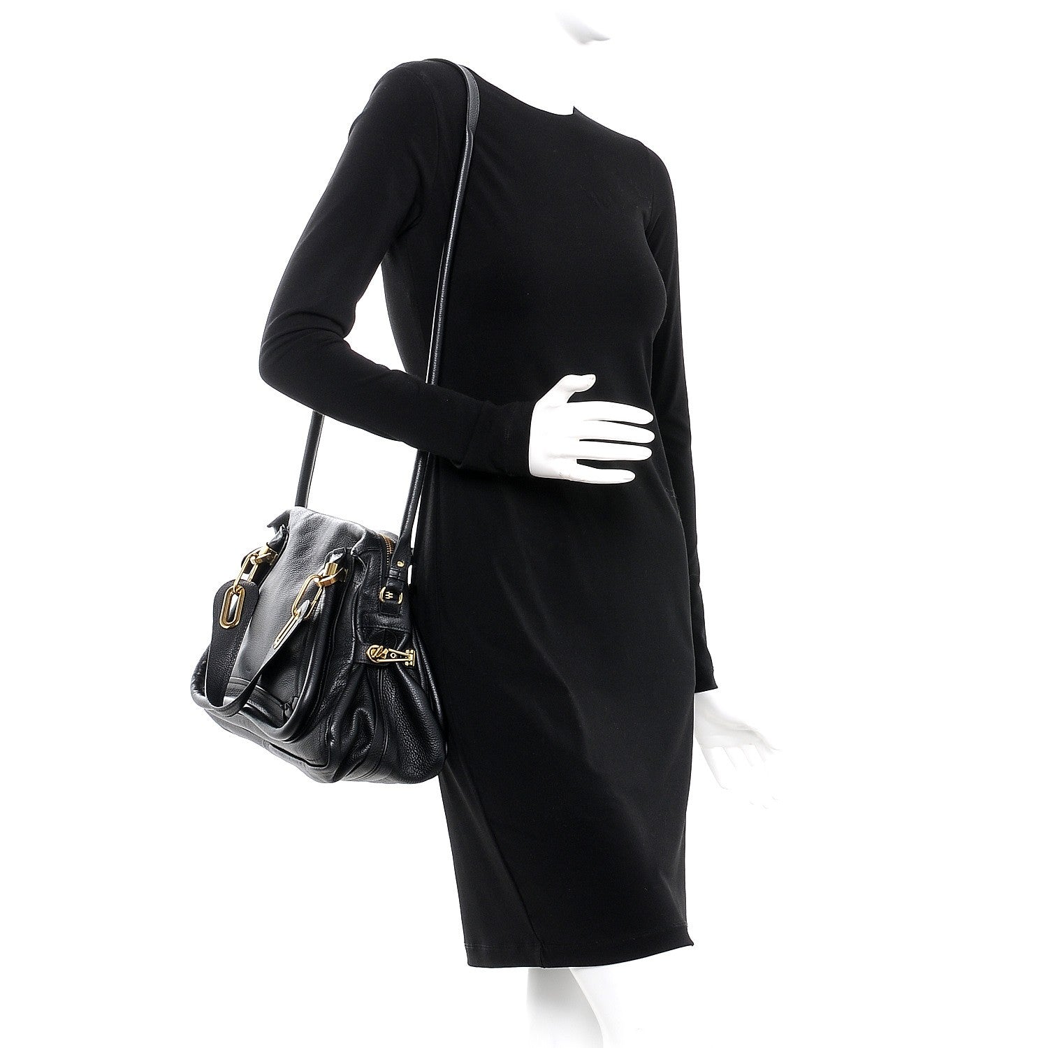 Chloe Calfskin Medium Paraty Black 2 of 8