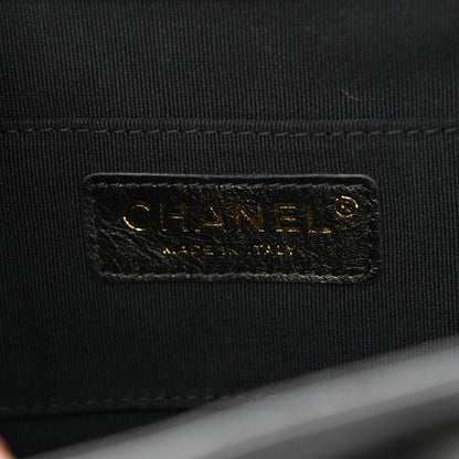 Chanel Glazed Aged Calfskin Quilted Small Duma Drawstring Backpack Black 8 of 10