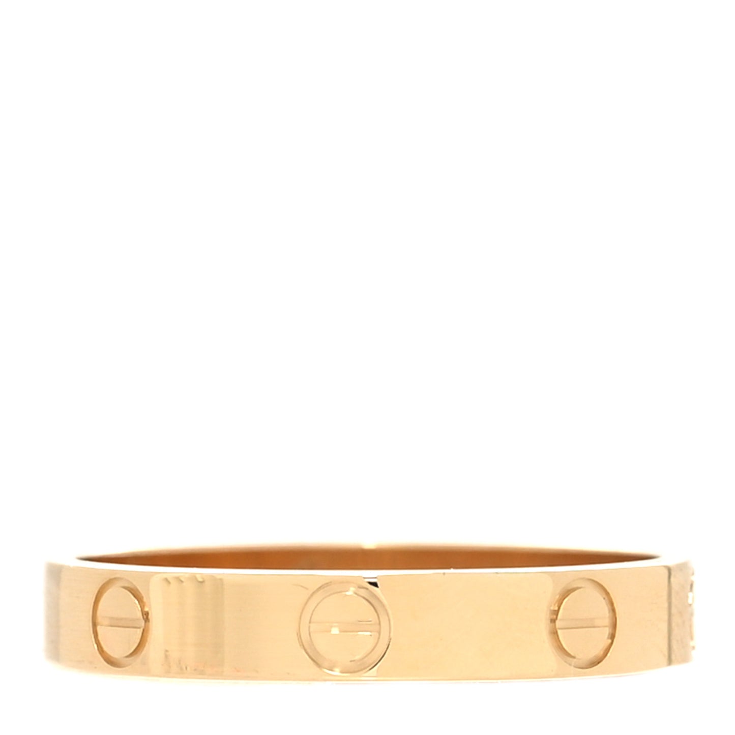 18K Yellow Gold 3.5mm LOVE Wedding Band Ring 60 9