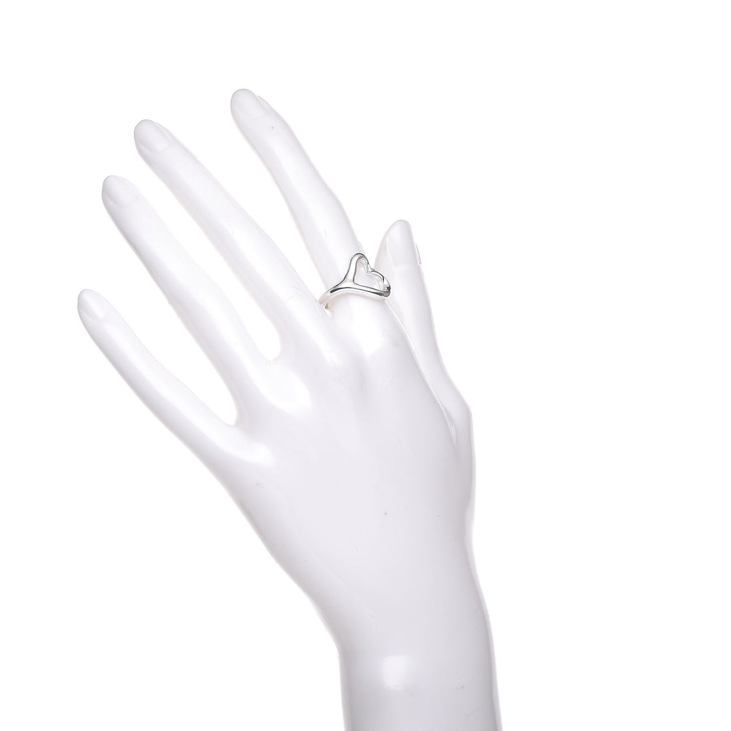 Elsa Peretti Sterling Silver Open Heart Ring 52 6