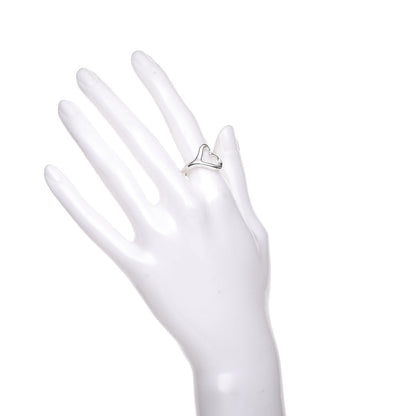 Tiffany Elsa Peretti Sterling Silver Open Heart Ring 52 6 2 of 7