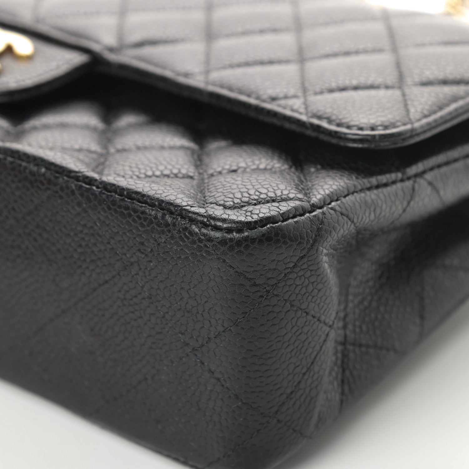 Chanel Caviar Quilted Medium Double Flap Black 10 of 15