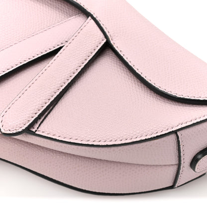 Christian Dior Grained Calfskin Mini Saddle Bag Light Pink 12 of 14