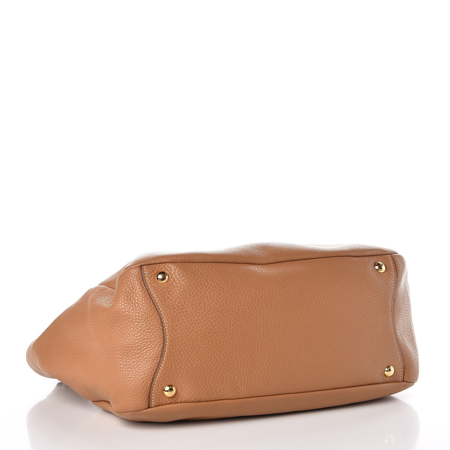 Prada Vitello Daino Side Pocket Hobo Naturale 4 of 11