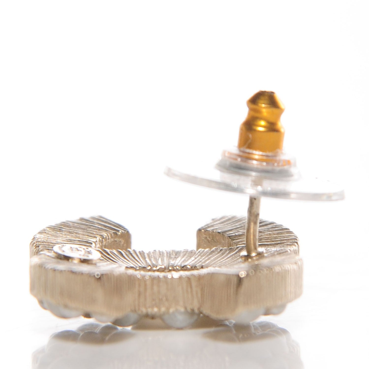 Chanel Pearl CC Earrings Gold 3 of 7
