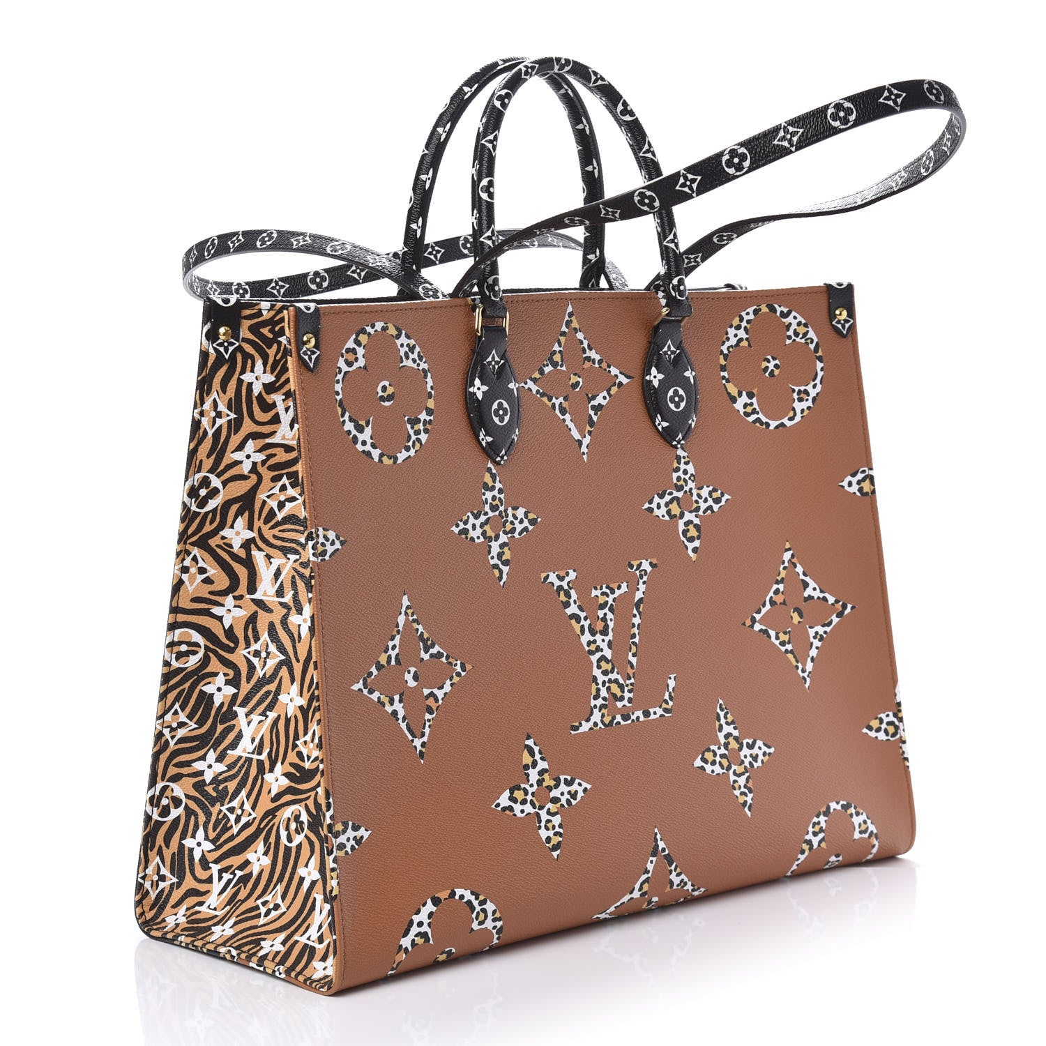 Louis Vuitton Monogram Giant Jungle Onthego GM Black 3 of 10