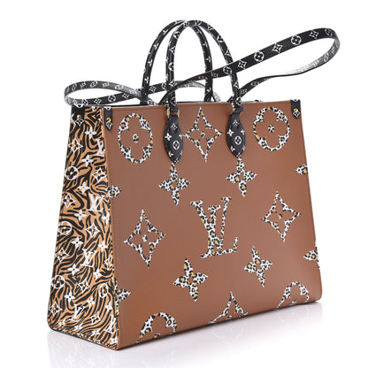 Louis Vuitton Monogram Giant Jungle Onthego GM Black 3 of 10