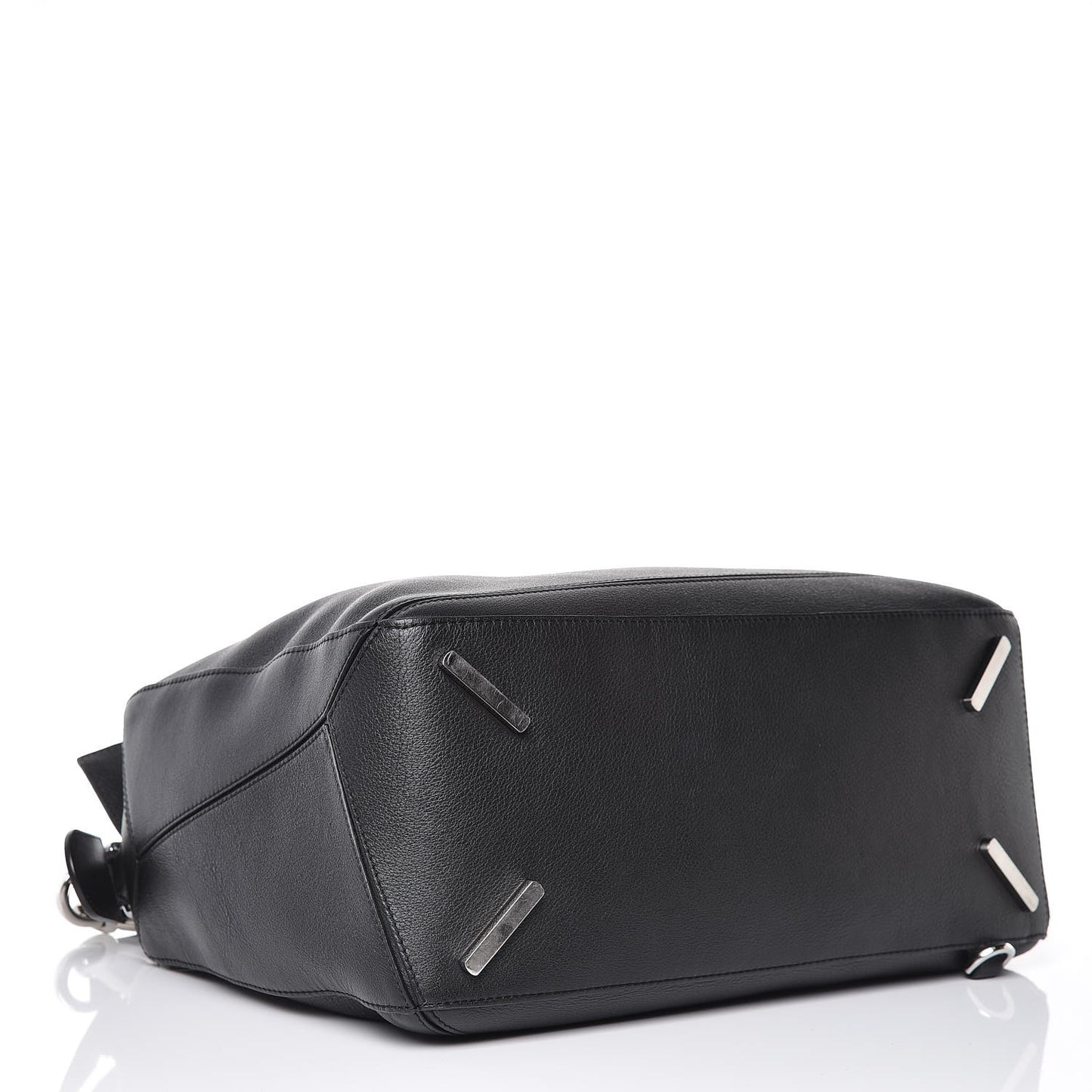 Calfskin Large Puzzle Bag Black