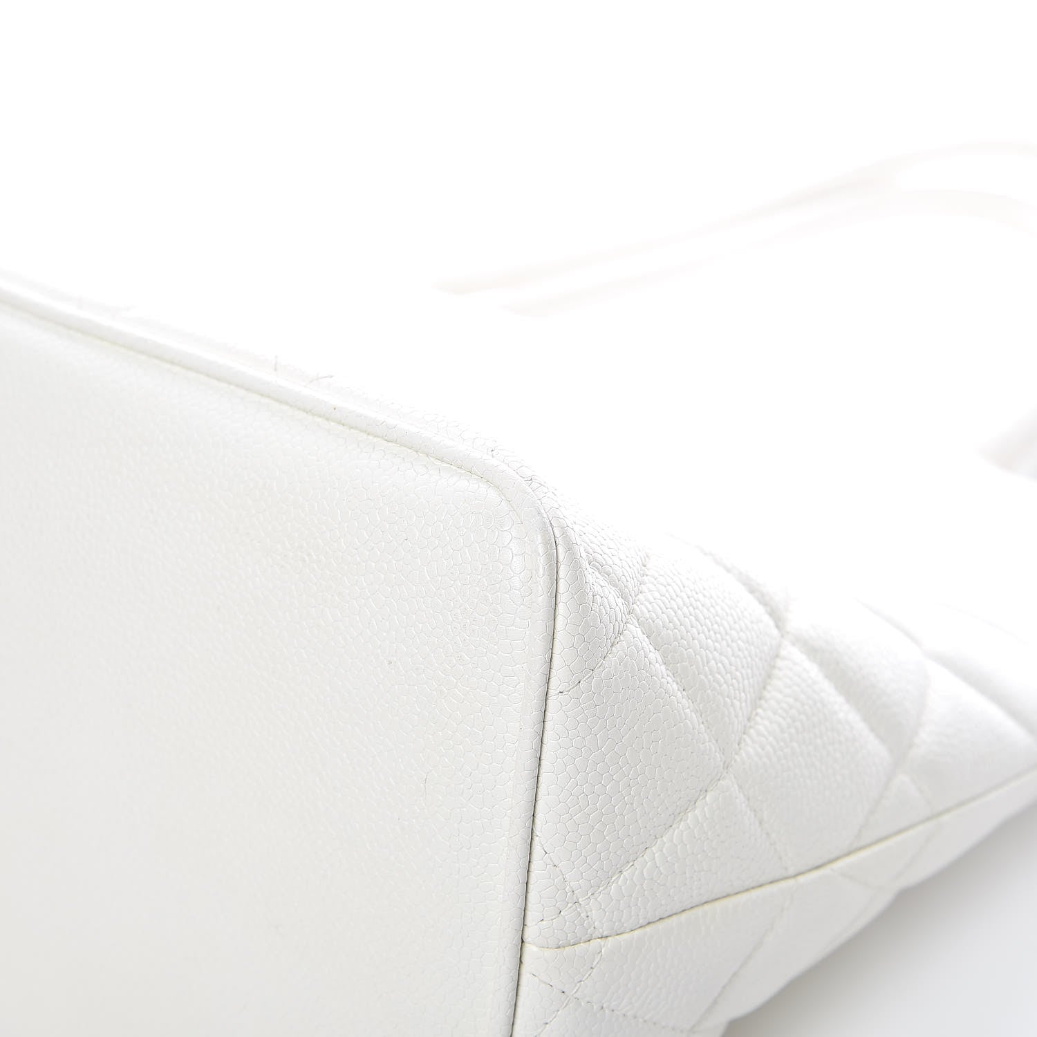 Chanel Caviar Quilted Medallion Tote White 13 of 19
