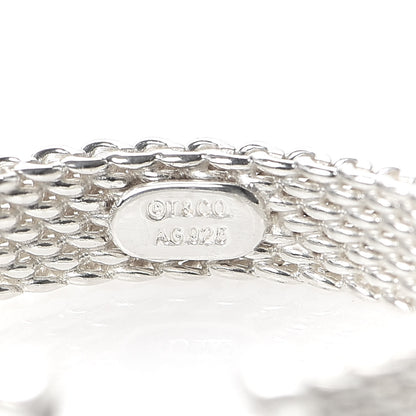 Tiffany Sterling Silver Diamond Narrow Somerset Ring 47 4 4 of 5