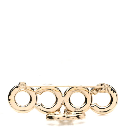 Chanel Pearl Coco Brooch Gold 3 of 4