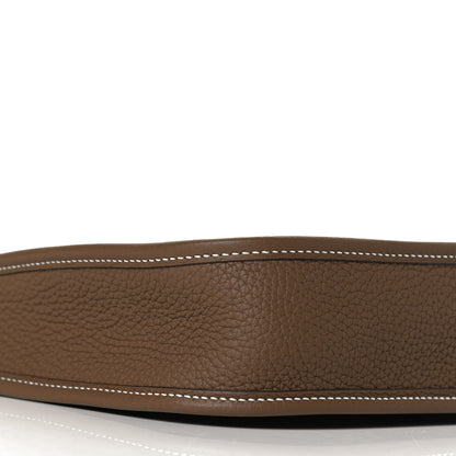 Hermes Taurillon Clemence Amazone Evelyne TPM Etoupe Bleu Indigo 9 of 13