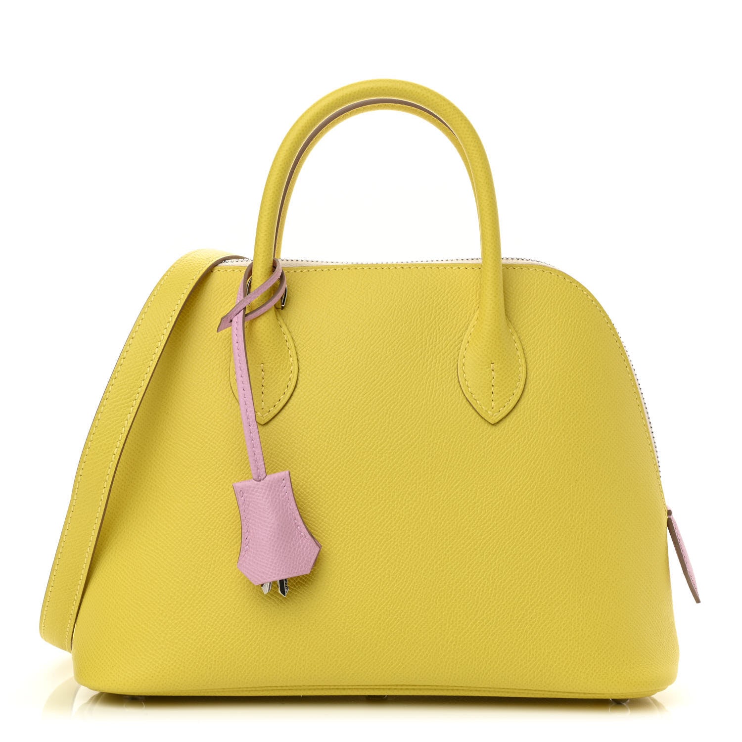 Hermes Epsom Tri-Color 1923 Bolide 25 Lime Mauve Sylvestre Nata 1 of 9