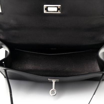 Hermes Swift Kelly Pochette Clutch Black 5 of 8