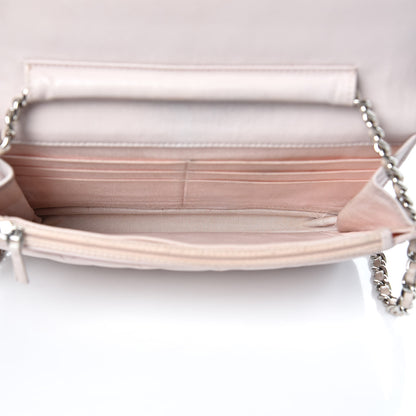 Chanel Lambskin Quilted Wallet On Chain WOC Rose Pale 5 of 17