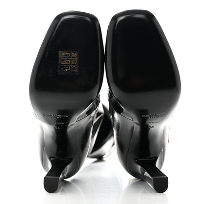Saint Laurent Patent Stretch Crystal Buckle Lala 105 Tall Boots 36 Black 5 of 11