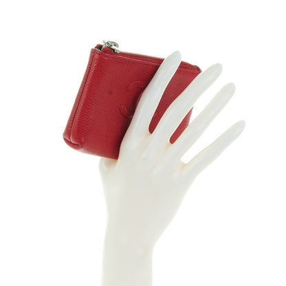 Chanel Caviar Timeless CC Coin Purse Case Red 2 of 7