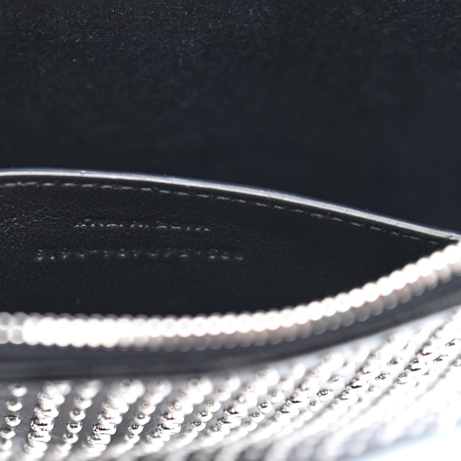 Saint Laurent Calfskin Studded Monogram Heart Shoulder Bag Black 7 of 9