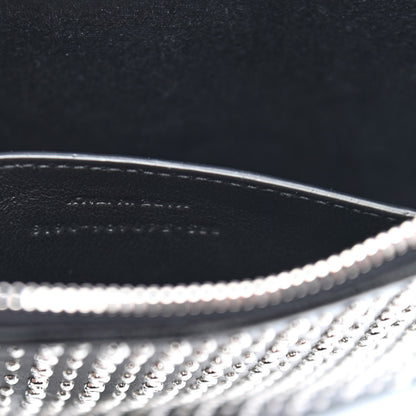 Saint Laurent Calfskin Studded Monogram Heart Shoulder Bag Black 7 of 9