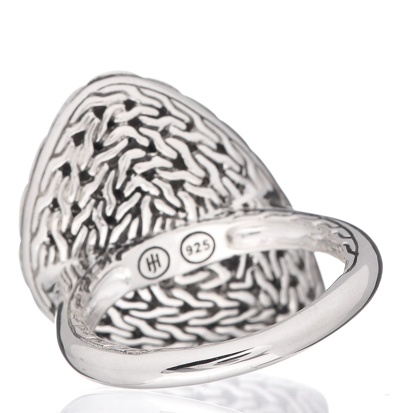 Sterling Silver Black Sapphire Classic Chain Ring 57 8