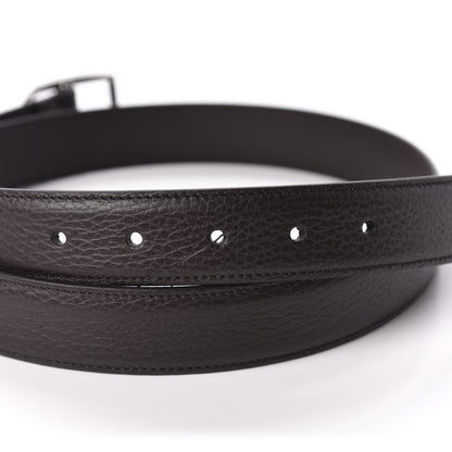 Gucci Calfskin Belt 95 38 Dark Brown 3 of 5