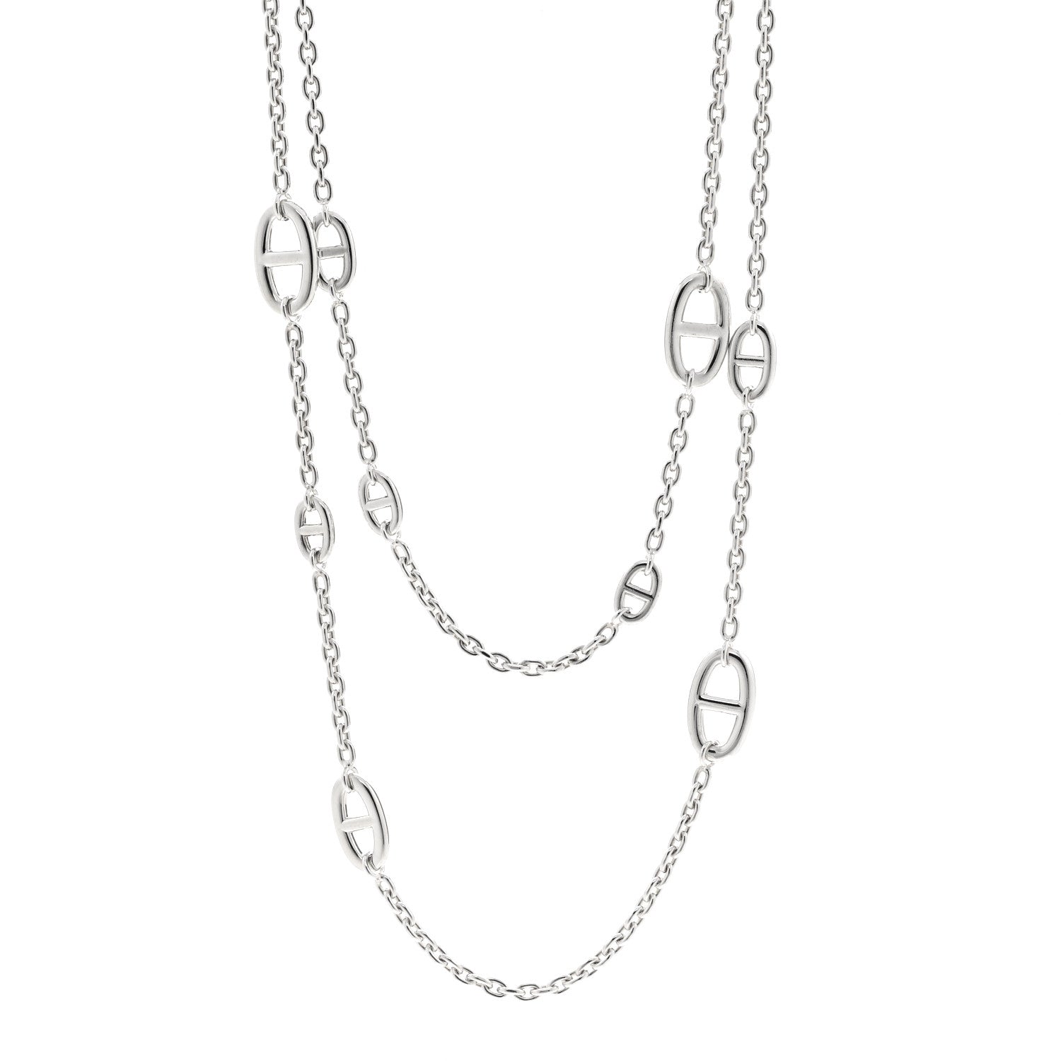 Hermes Sterling Silver Farandole Necklace 120 1 of 5