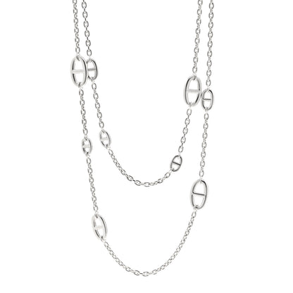 Hermes Sterling Silver Farandole Necklace 120 1 of 5