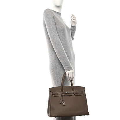 Hermes Togo Birkin 35 Etoupe 2 of 10