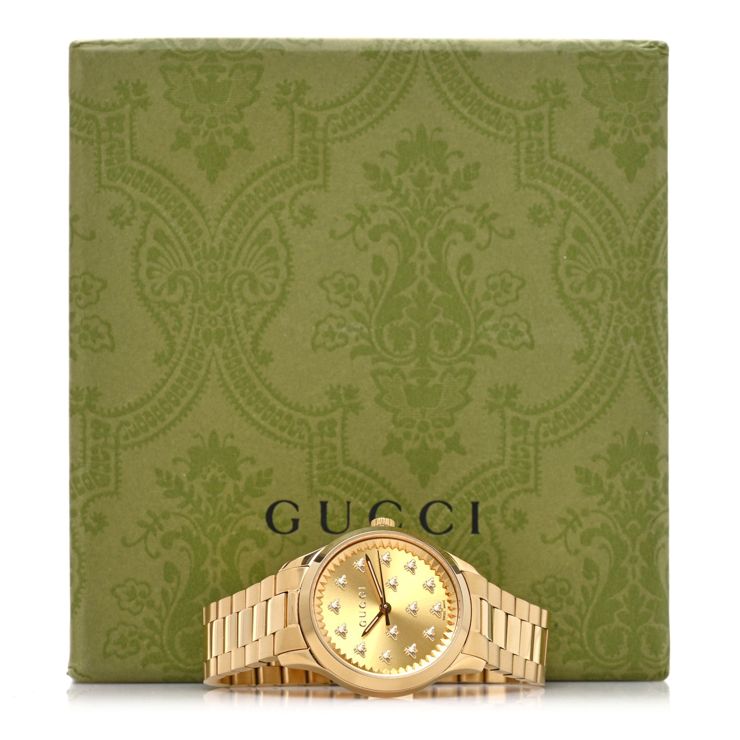 Gucci Stainless Steel 32mm G-Timeless Bee Quartz Watch Gold 5 of 5