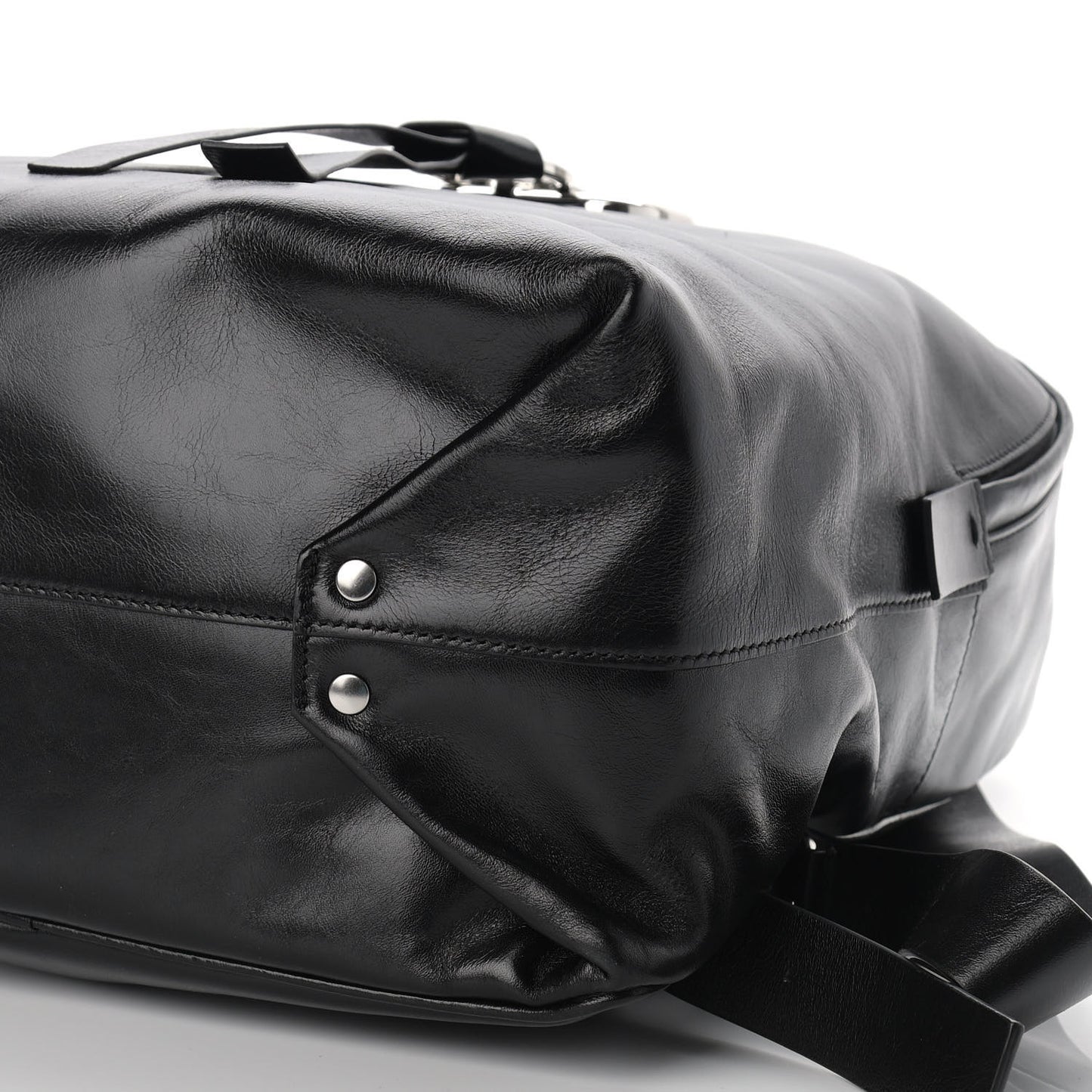 Smooth Calfskin VRing Backpack Black