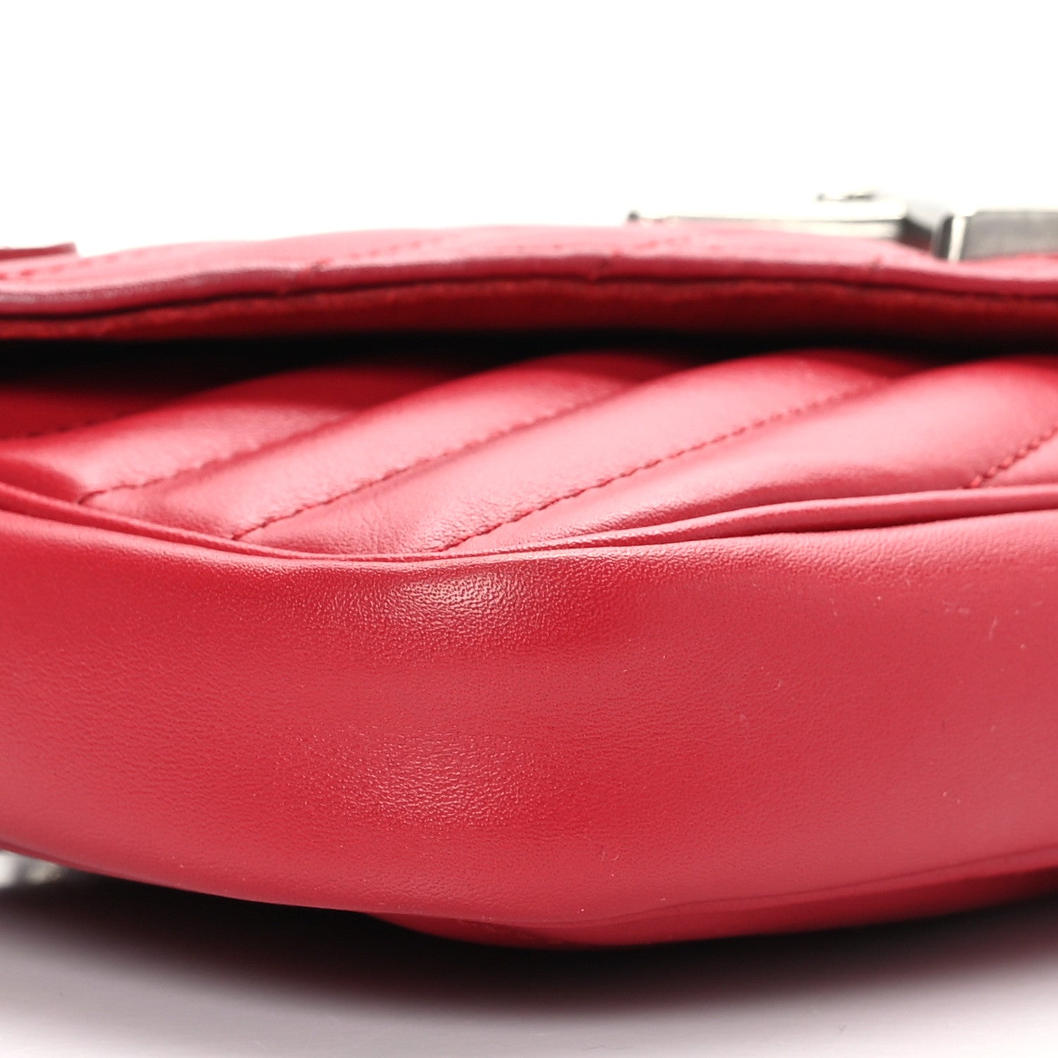 Louis Vuitton Calfskin New Wave Chain Pochette Scarlet 7 of 8