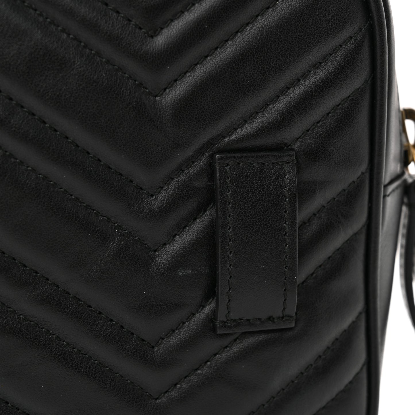 Calfskin Matelasse Mens GG Marmont Belt Bag 80 32 Black