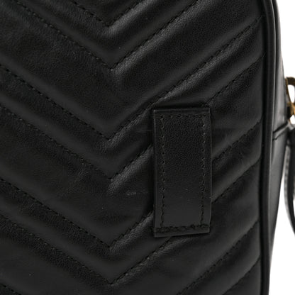 Gucci Calfskin Matelasse Mens GG Marmont Belt Bag 80 32 Black 14 of 14
